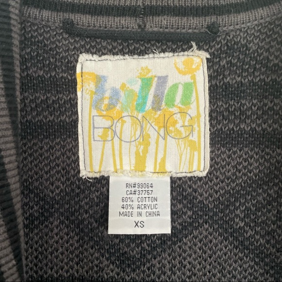 Billabong Black & Grey Open Cardigan - Picture 9 of 15